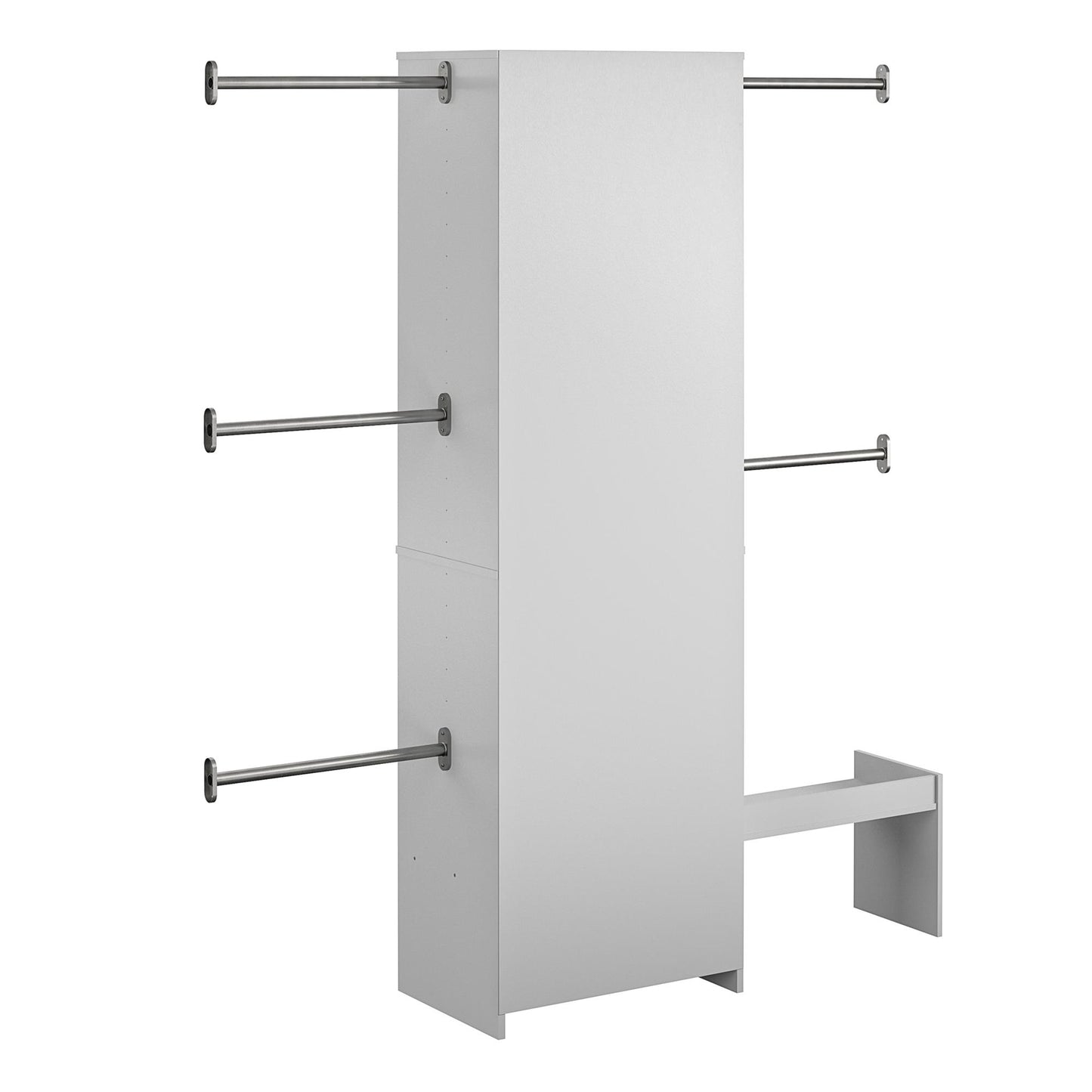 Grow with Me Adjustable Kids’ Closet Organizer System with Adjustable Poles - Dove Gray