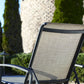 Outdoor Adjustable Aluminum Chaise Lounge Chairs, Set of 2 - Brown - 2-Pack