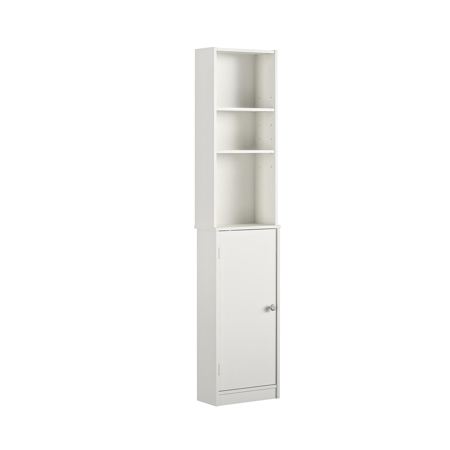 Basin 14 Inch Linen Storage Tower  - White