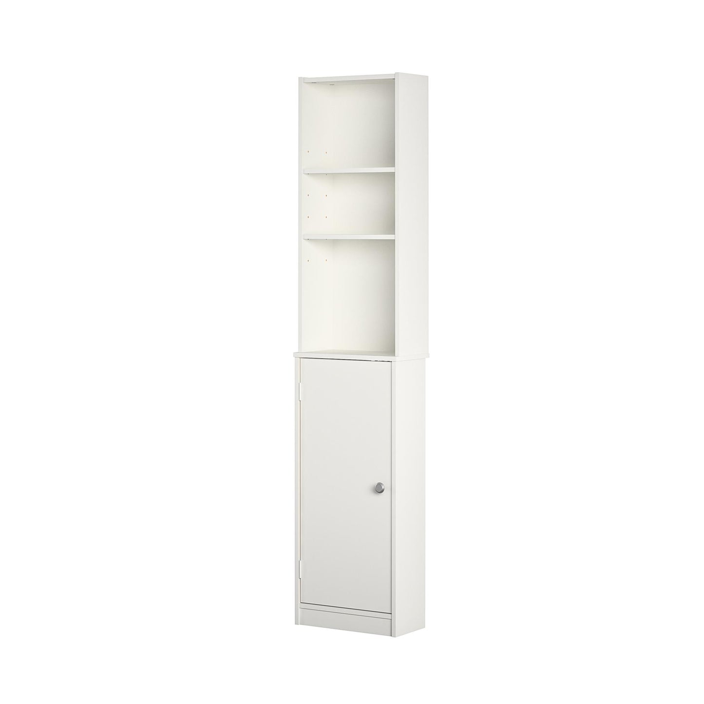 Basin 14 Inch Linen Storage Tower  - White