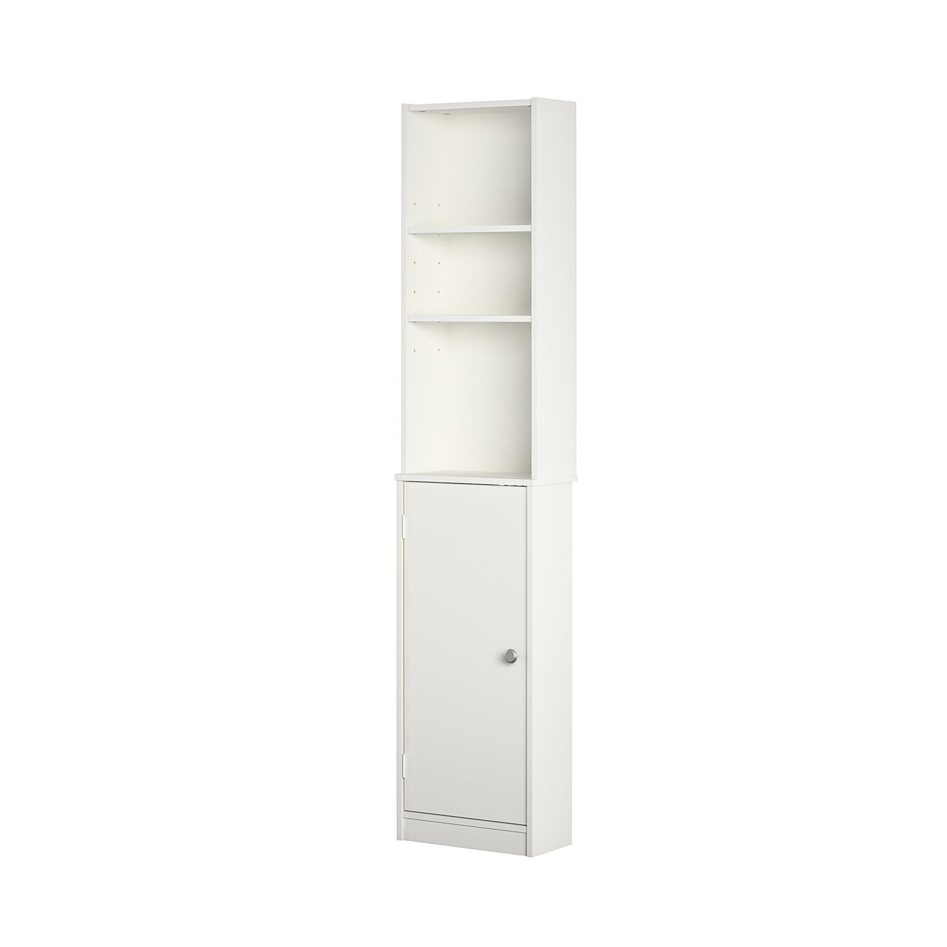 Basin 14 Inch Linen Storage Tower  - White