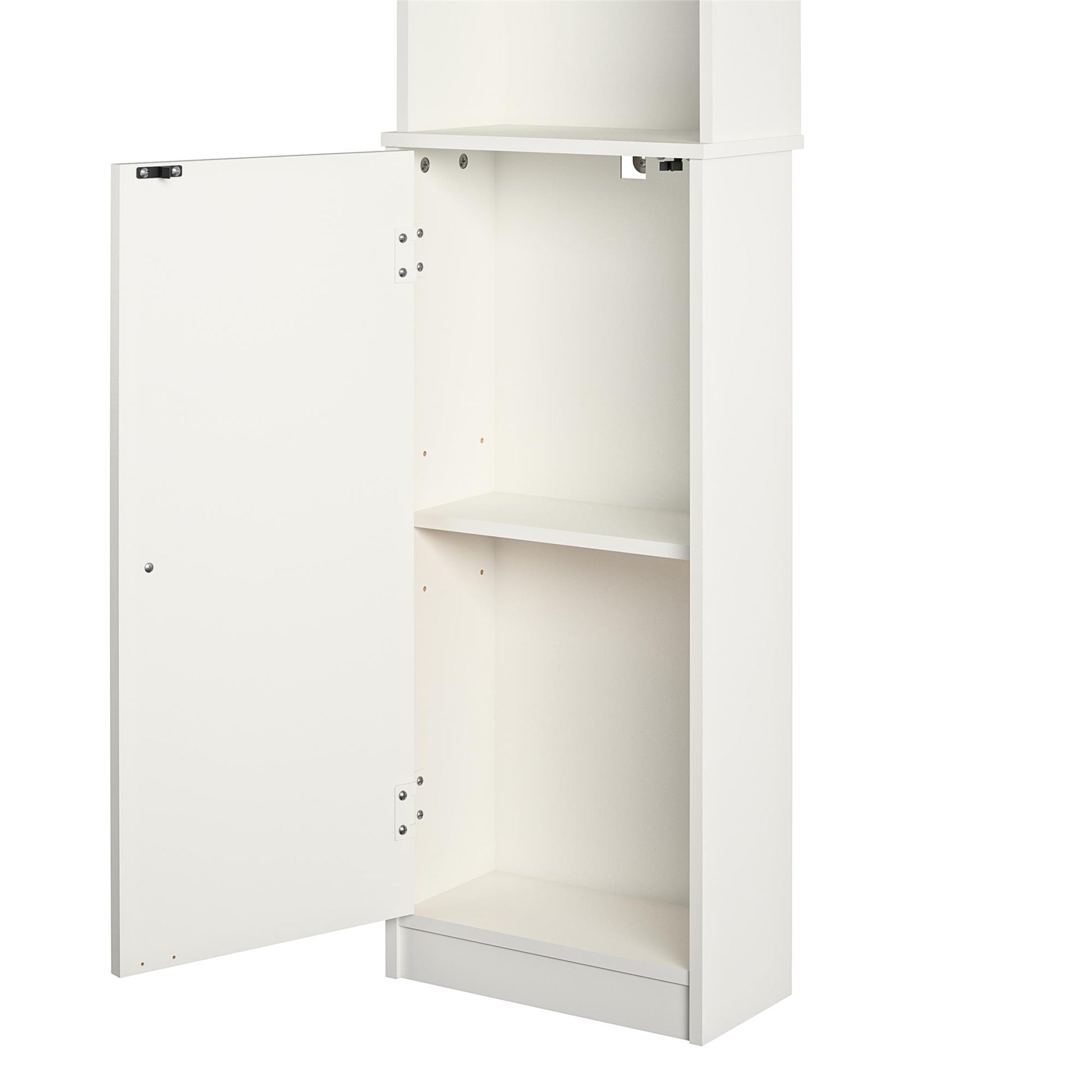 Basin 14 Inch Linen Storage Tower  - White