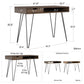 Concord Computer Desk with Storage, Brown Oak/Gray - Brown Oak