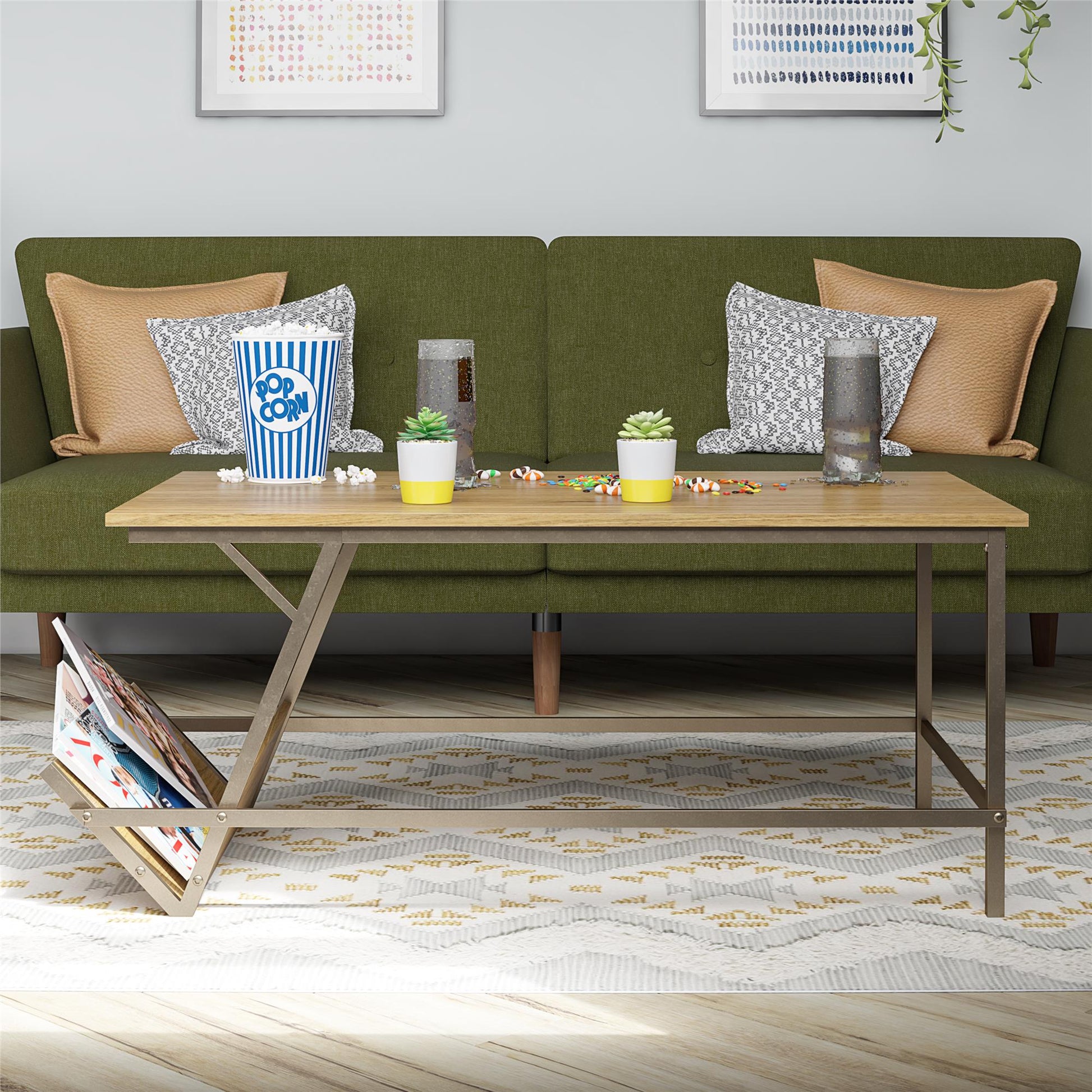 Regal Coffee Table, Walnut - Walnut