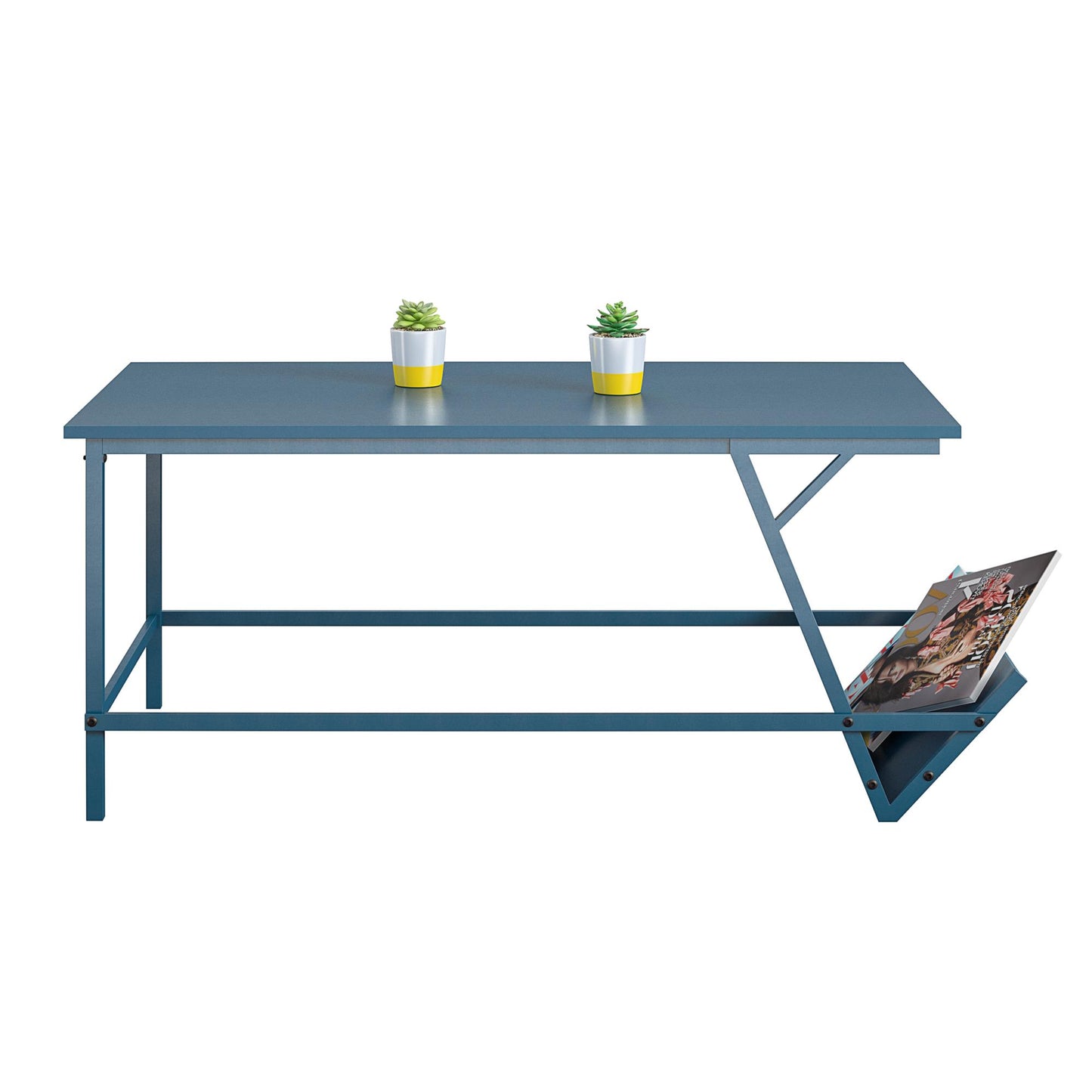 Regal Coffee Table, Blue - Blue