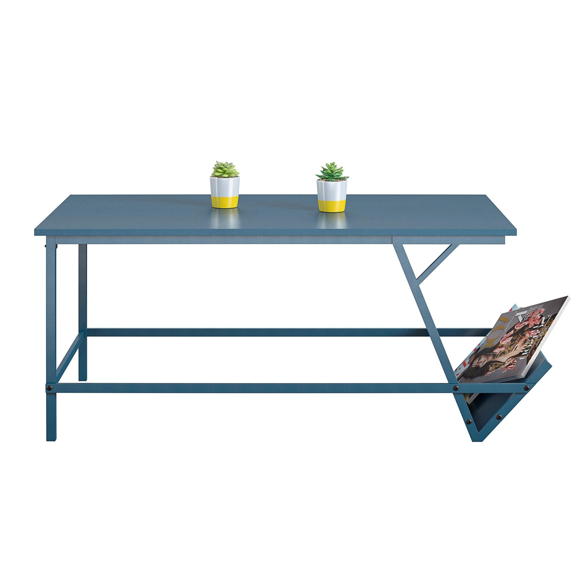 Regal Coffee Table, Blue - Blue