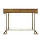 Olten Computer Desk with 2 Drawers and Wireless Charging Spot - Walnut