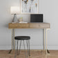 Olten Computer Desk with 2 Drawers and Wireless Charging Spot - Walnut