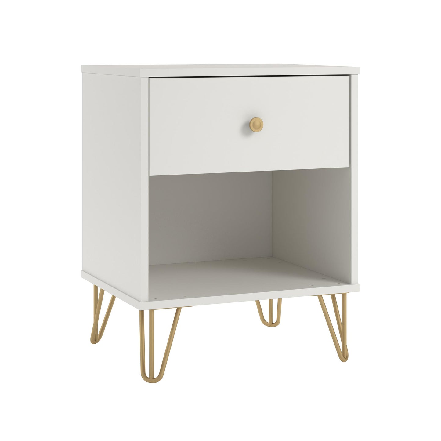 Finley Nightstand, White - White