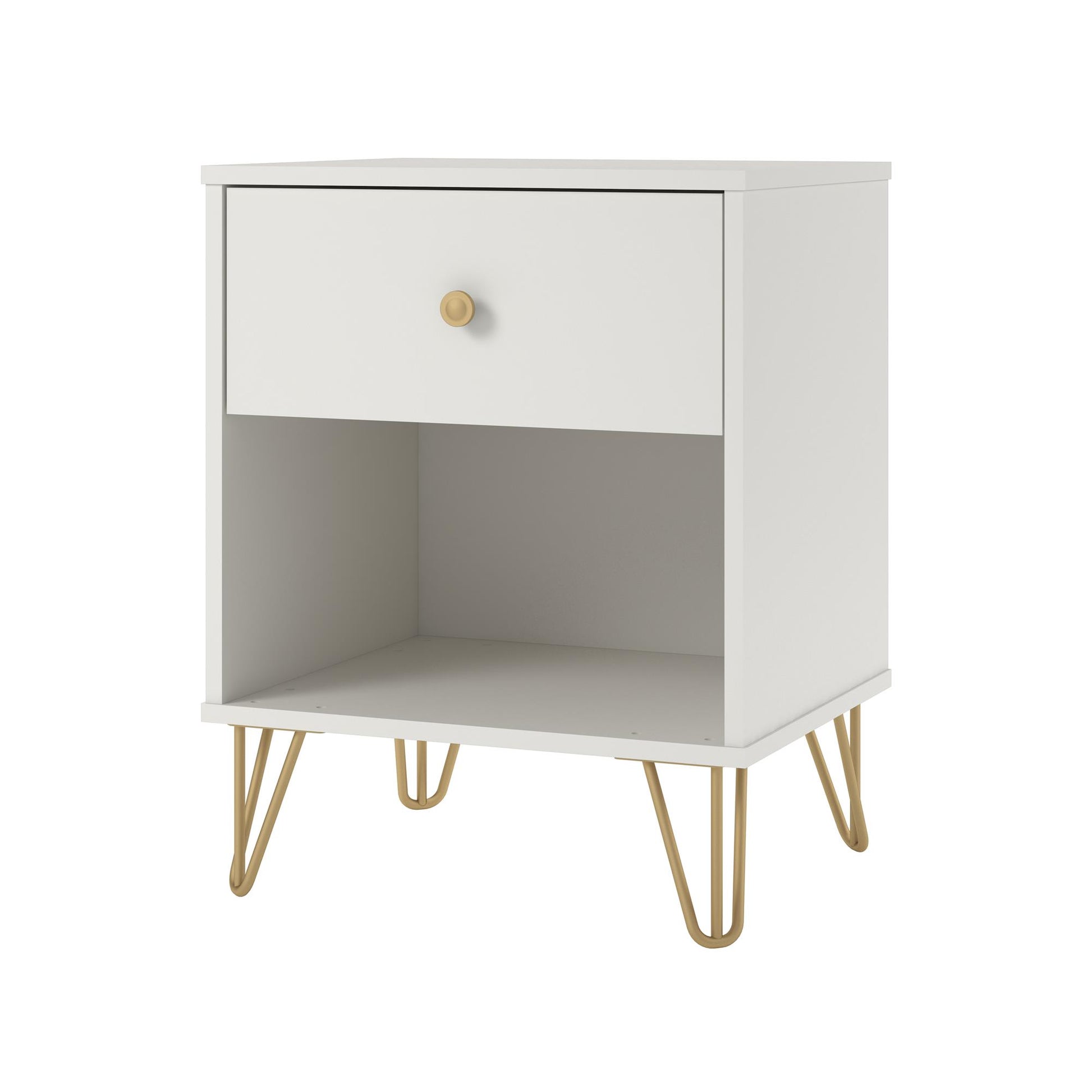 Finley Nightstand, White - White