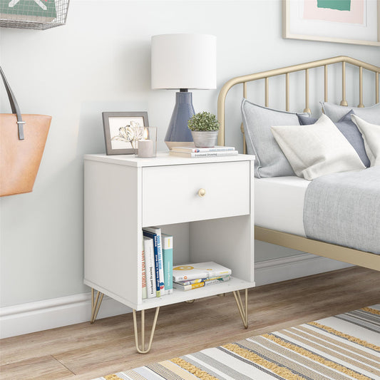Finley Nightstand, White - White