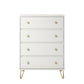 Finley 4 Drawer Dresser, White - White