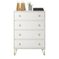 Finley 4 Drawer Dresser, White - White