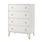 Finley 4 Drawer Dresser, White - White
