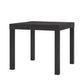 Parsons Hollow Core End Table with Large Top - Espresso