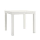 Parsons End Table, White - White