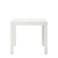 Parsons End Table, White - White