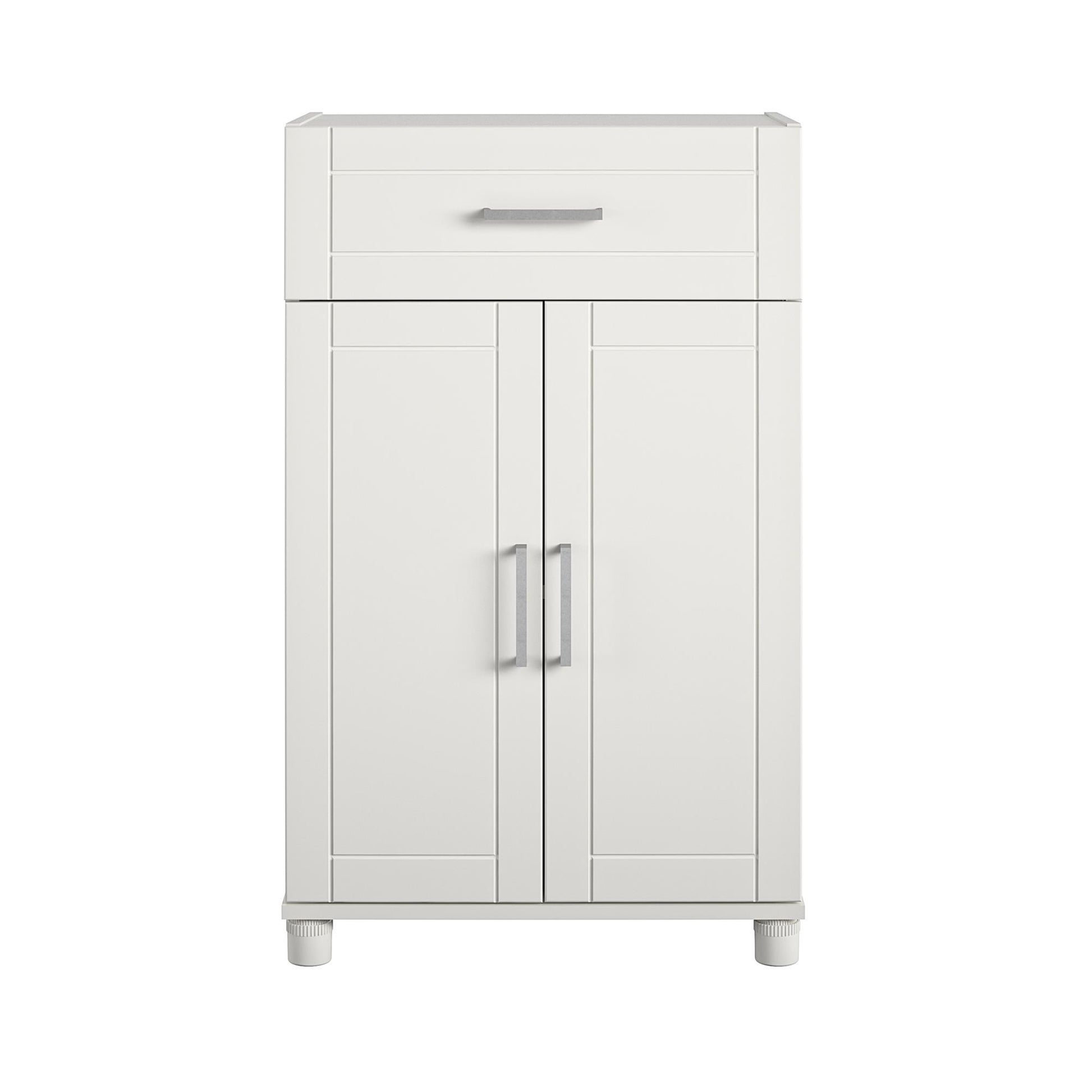 Callahan 24 Inch 1 Drawer and 2 Door Base Storage Cabinet - White