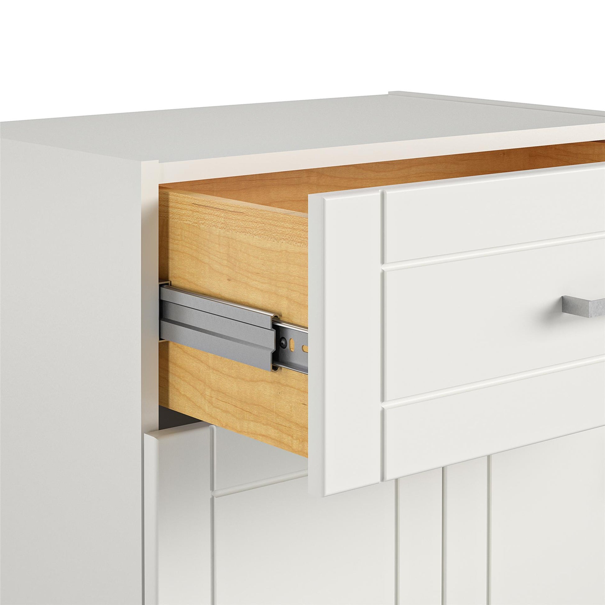 Callahan 24 Inch 1 Drawer and 2 Door Base Storage Cabinet - White