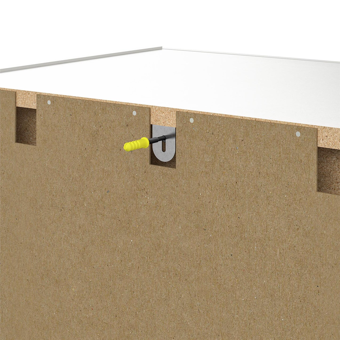 Callahan 24 Inch 1 Drawer and 2 Door Base Storage Cabinet - White