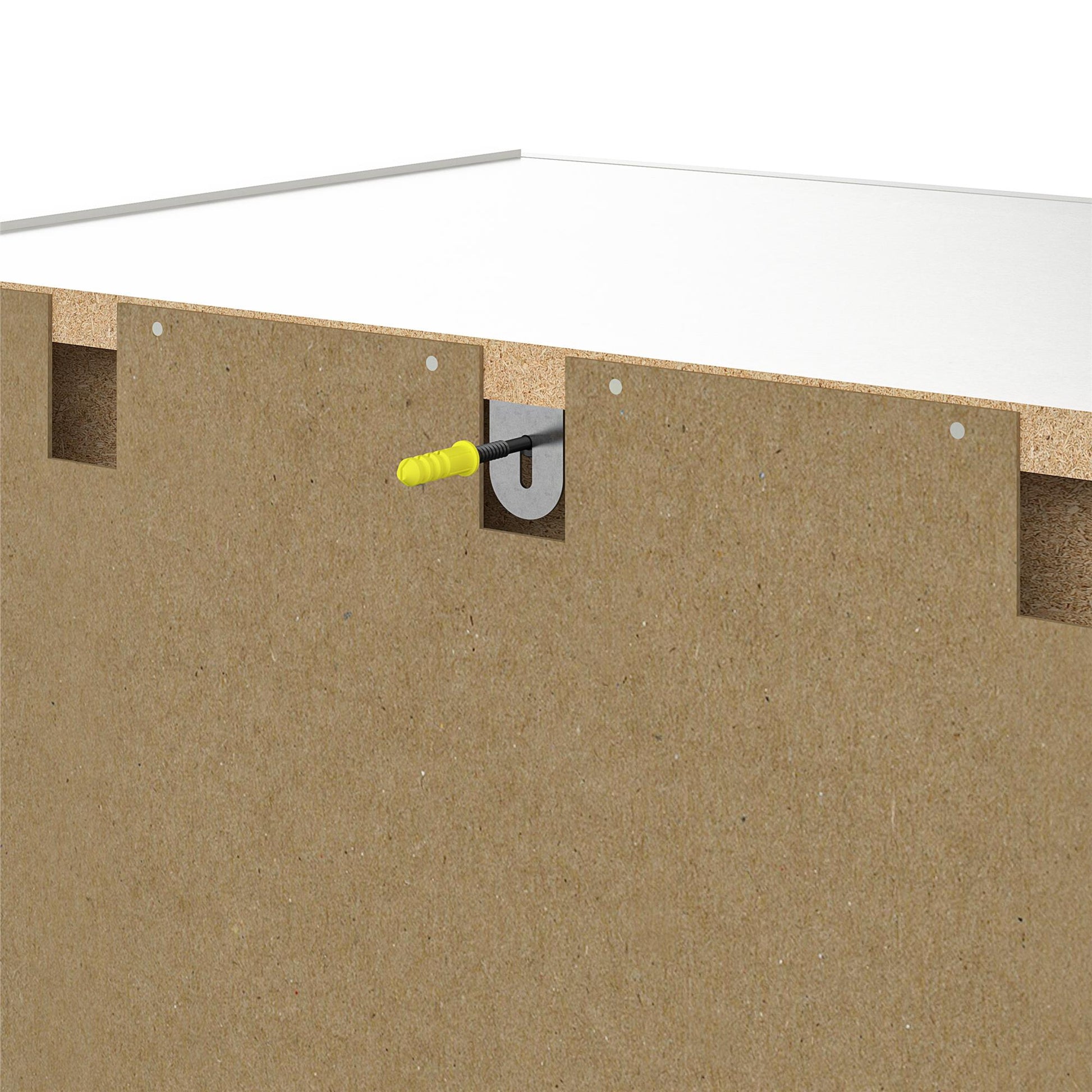 Callahan 24 Inch 1 Drawer and 2 Door Base Storage Cabinet - White
