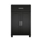 Callahan 24 Inch 1 Drawer and 2 Door Base Storage Cabinet - Black