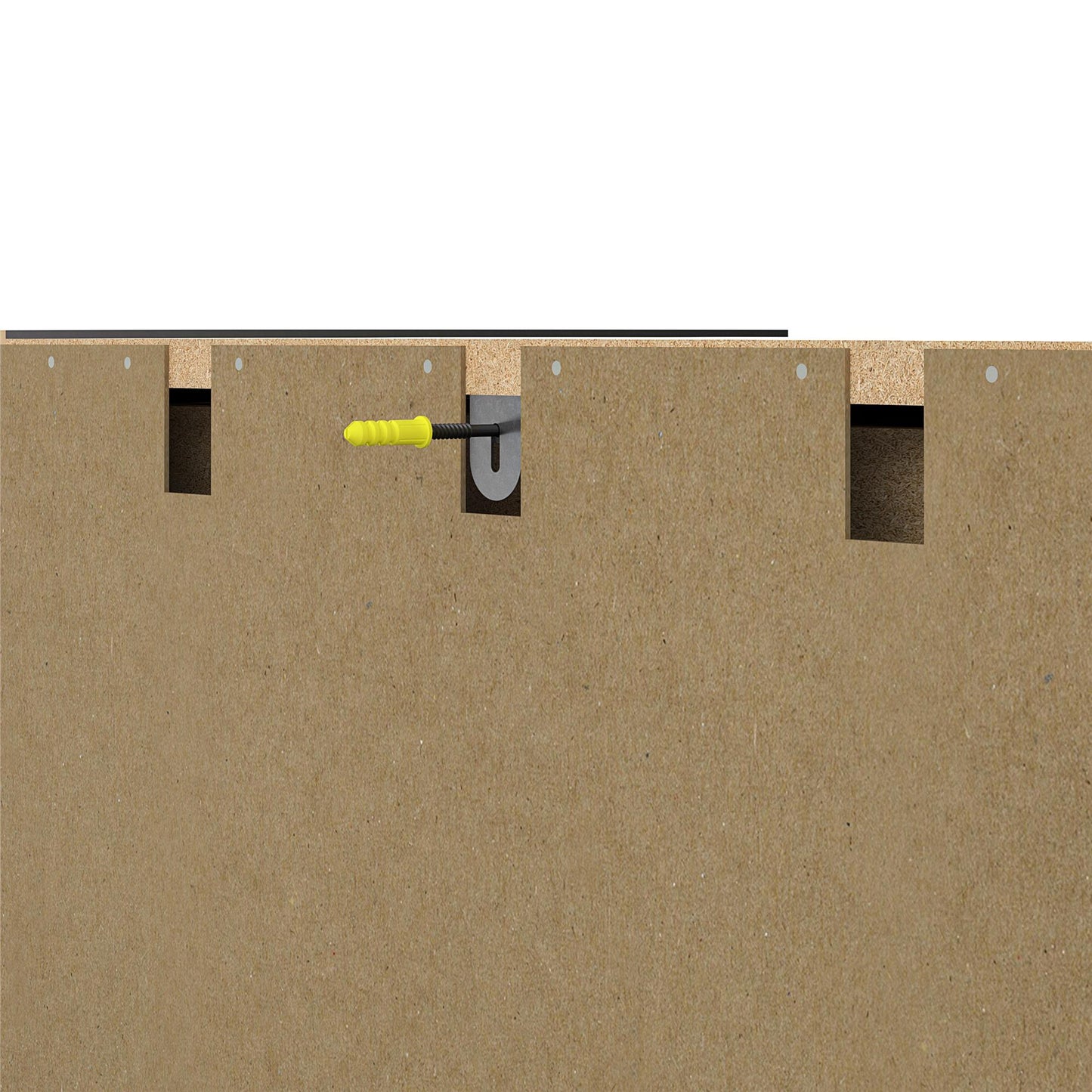 Callahan 24 Inch 1 Drawer and 2 Door Base Storage Cabinet - Black