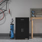 Callahan 24 Inch 1 Drawer and 2 Door Base Storage Cabinet - Black