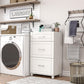 Callahan 24 Inch 3 Drawer Base Cabinet with Adjustable Leg Levelers - White