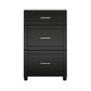 Callahan 24 Inch 3 Drawer Base Cabinet with Adjustable Leg Levelers - Black