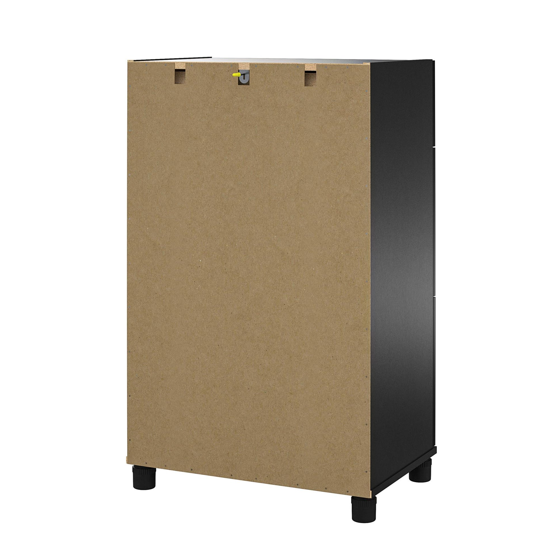 Callahan 24 Inch 3 Drawer Base Cabinet with Adjustable Leg Levelers - Black