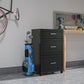 Callahan 24 Inch 3 Drawer Base Cabinet with Adjustable Leg Levelers - Black