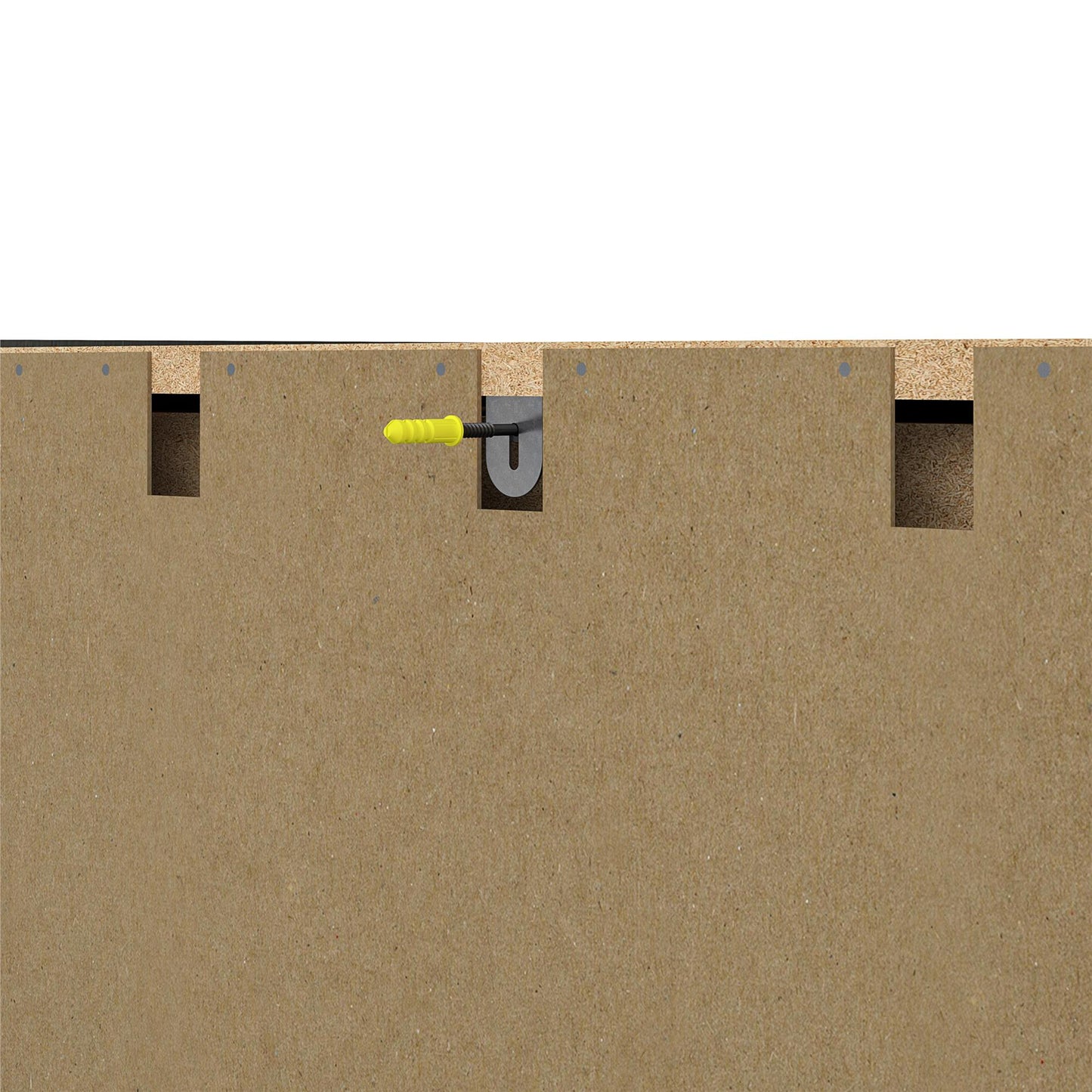 Callahan 24 Inch 3 Drawer Base Cabinet with Adjustable Leg Levelers - Black