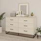 Kelly 6 Drawer Dresser, Ivory Oak - Ivory Oak
