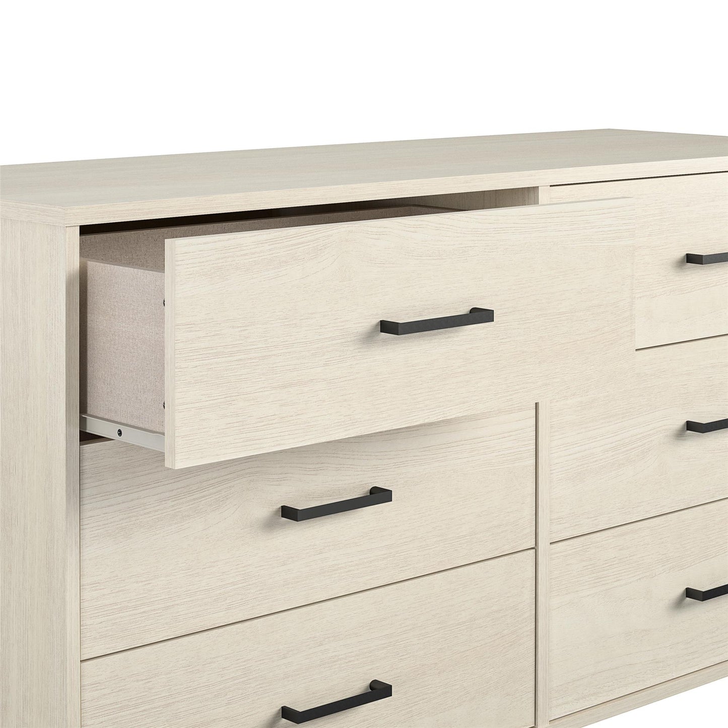 Kelly 6 Drawer Dresser, Ivory Oak - Ivory Oak