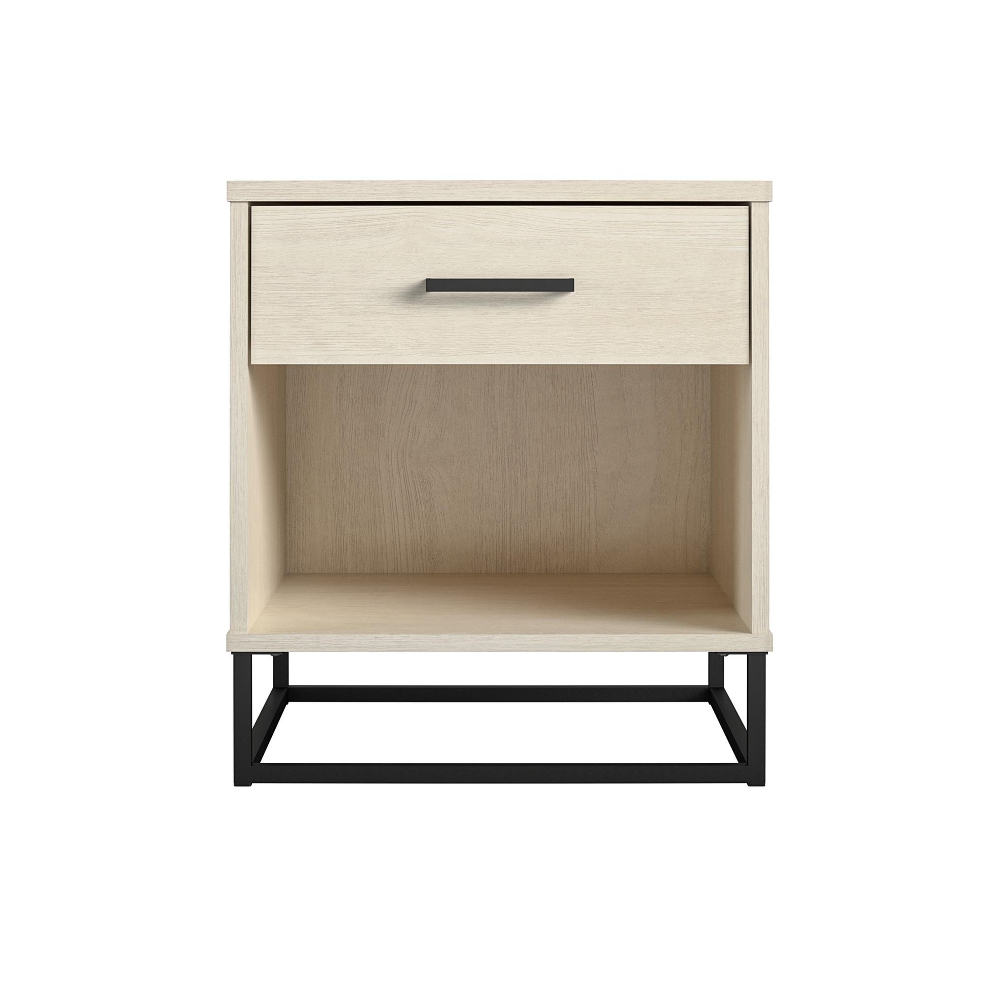 Kelly Nightstand, Ivory Oak - Ivory Oak