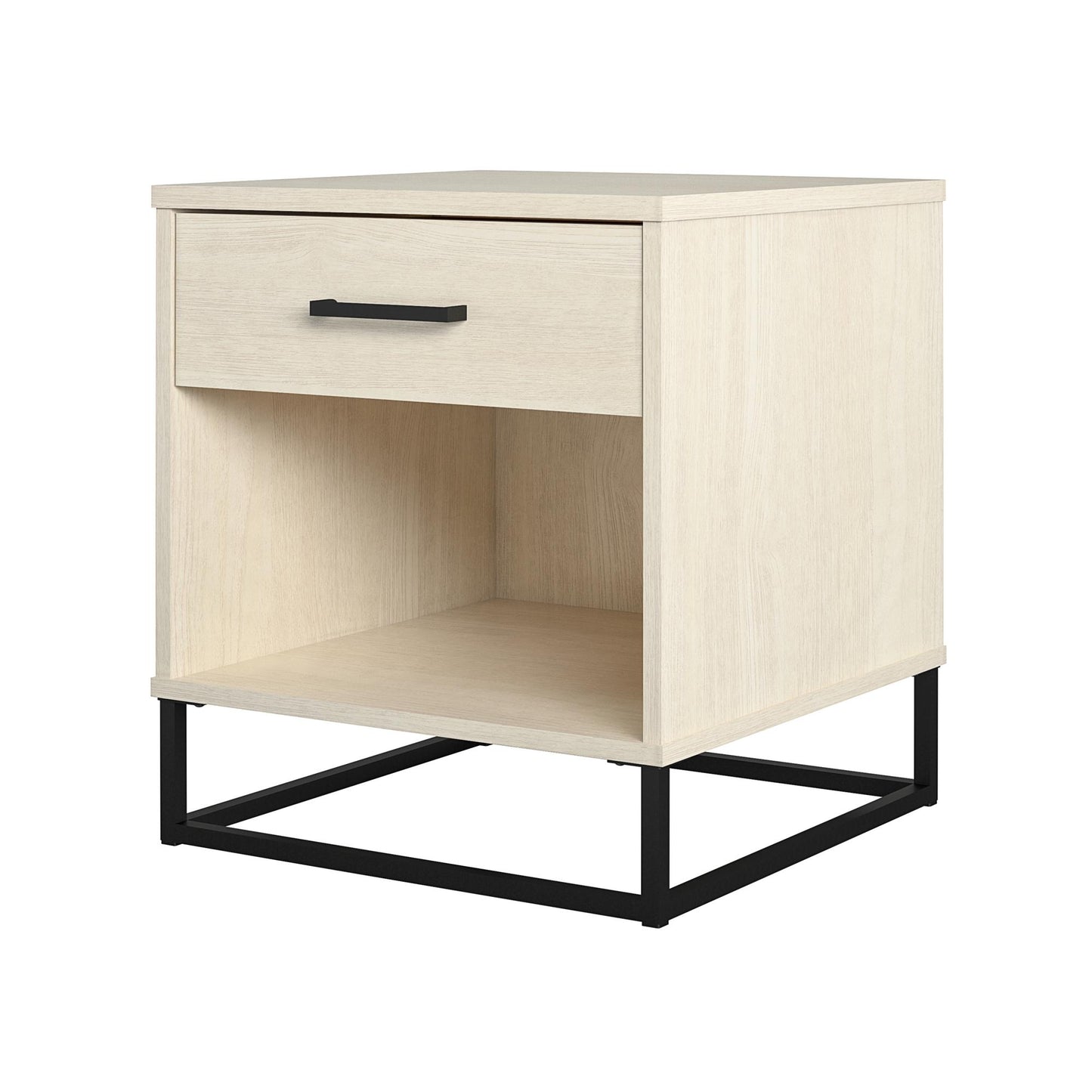 Kelly Nightstand, Ivory Oak - Ivory Oak