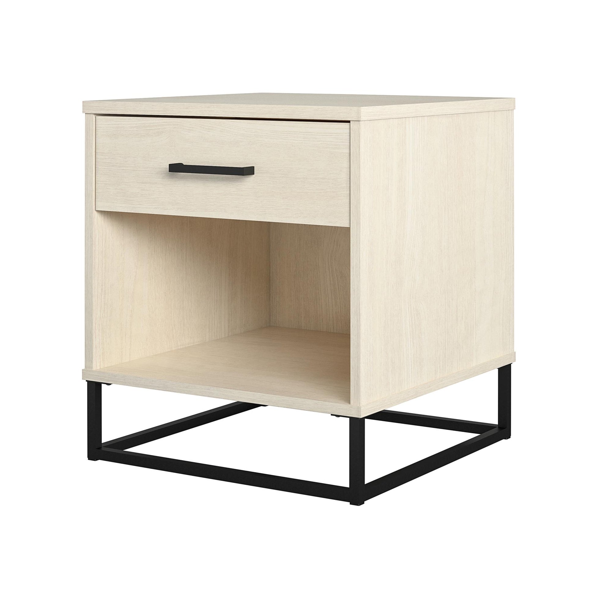 Kelly Nightstand, Ivory Oak - Ivory Oak