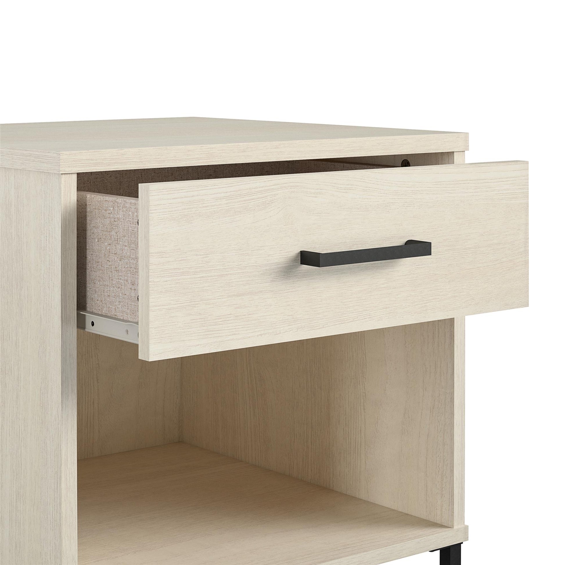 Kelly Nightstand, Ivory Oak - Ivory Oak