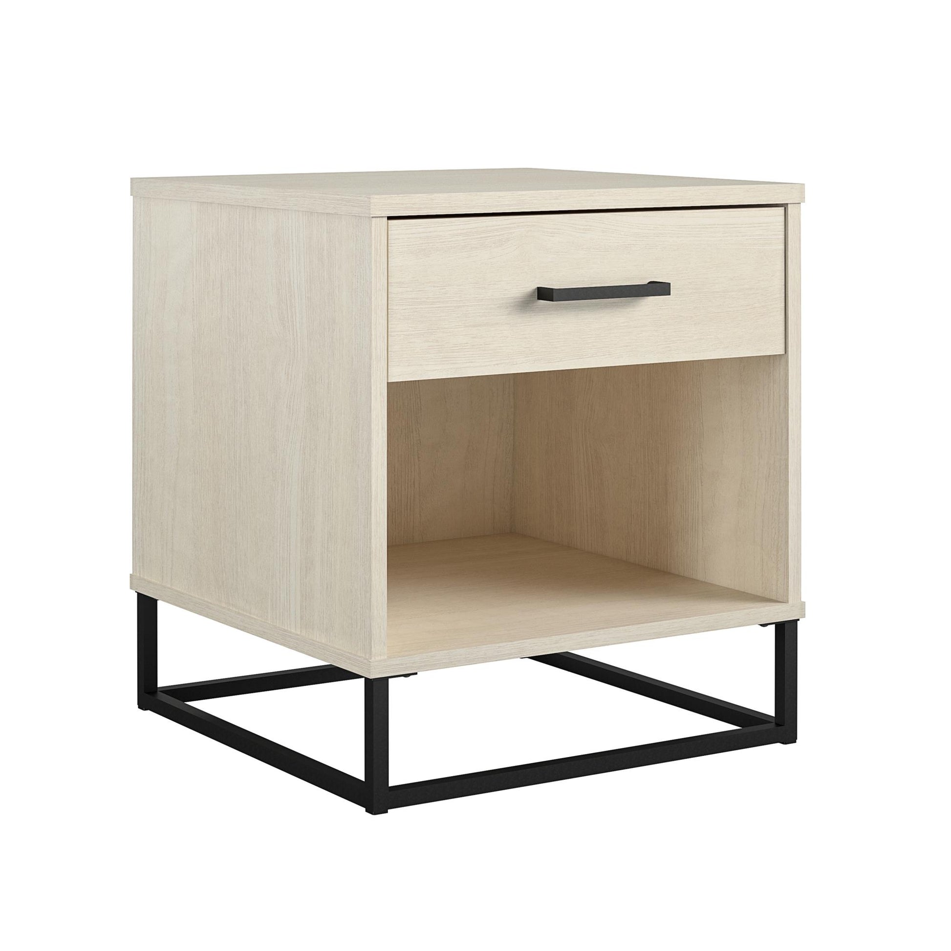 Kelly Nightstand, Ivory Oak - Ivory Oak