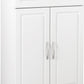Kendall 24 Inch Multipurpose 2 Door Base Storage Cabinet with Drawer - White