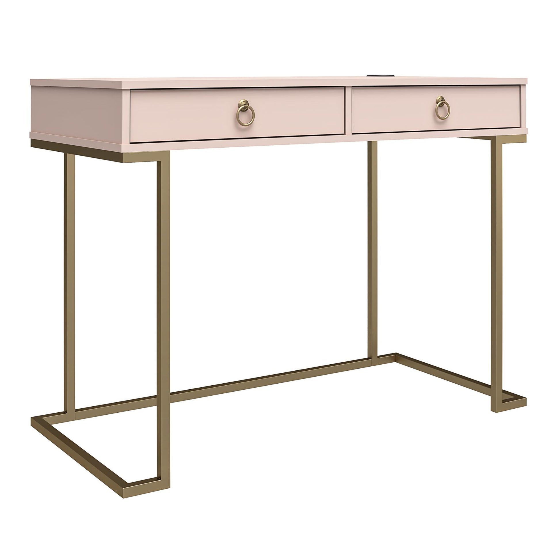 CosmoLiving by Cosmopolitan Camila Writing Desk, Pink - Pink