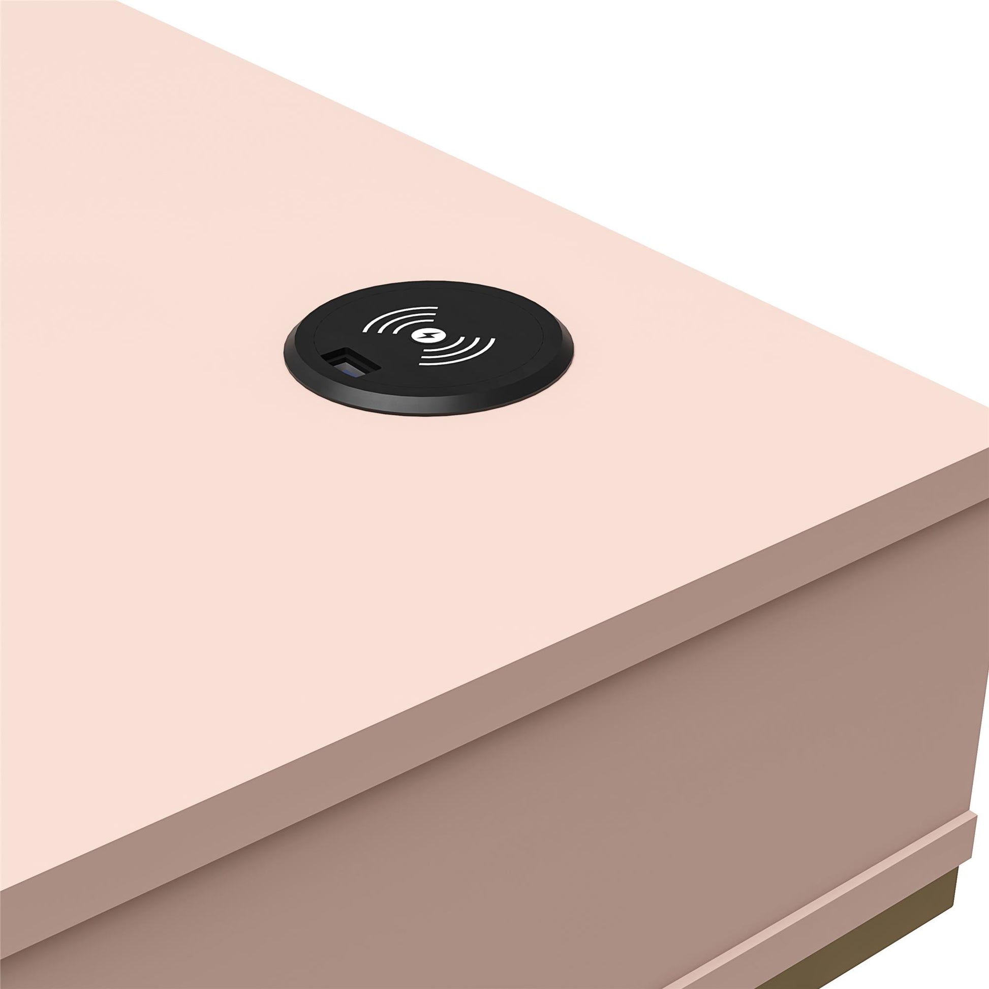 CosmoLiving by Cosmopolitan Camila Writing Desk, Pink - Pink