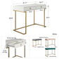 CosmoLiving by Cosmopolitan Camila Writing Desk, White - White