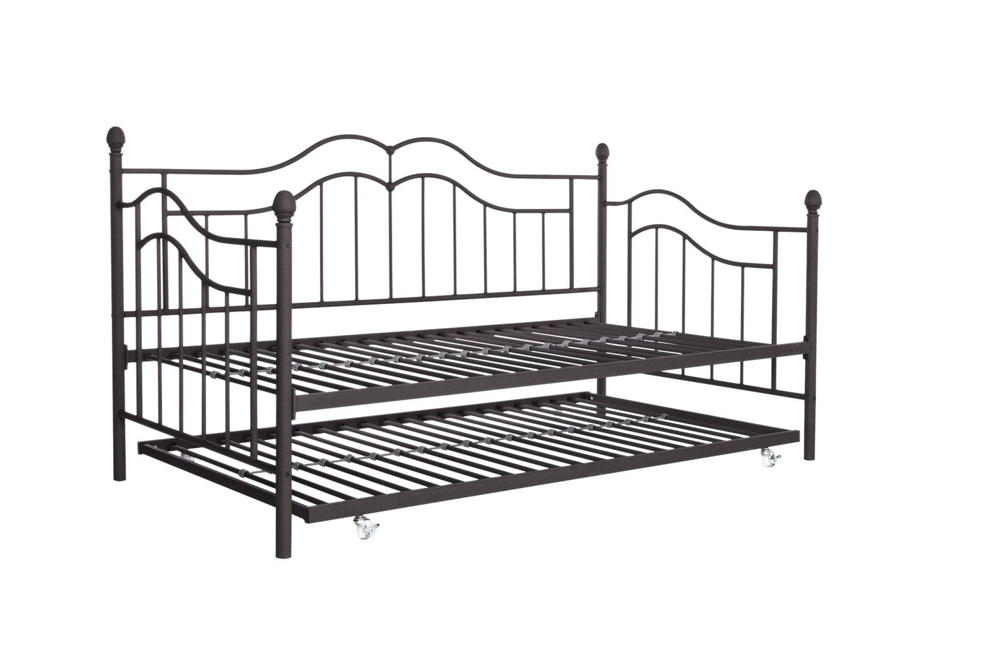 Tokyo Metal Daybed and Trundle Set with Metal Slats - Bronze - Full