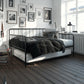 Aaron Metal Twin Daybed and Twin Trundle Set - Black - Full