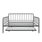 Aaron Metal Twin Daybed and Twin Trundle Set - Black - Full