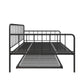 Aaron Metal Twin Daybed and Twin Trundle Set - Black - Full