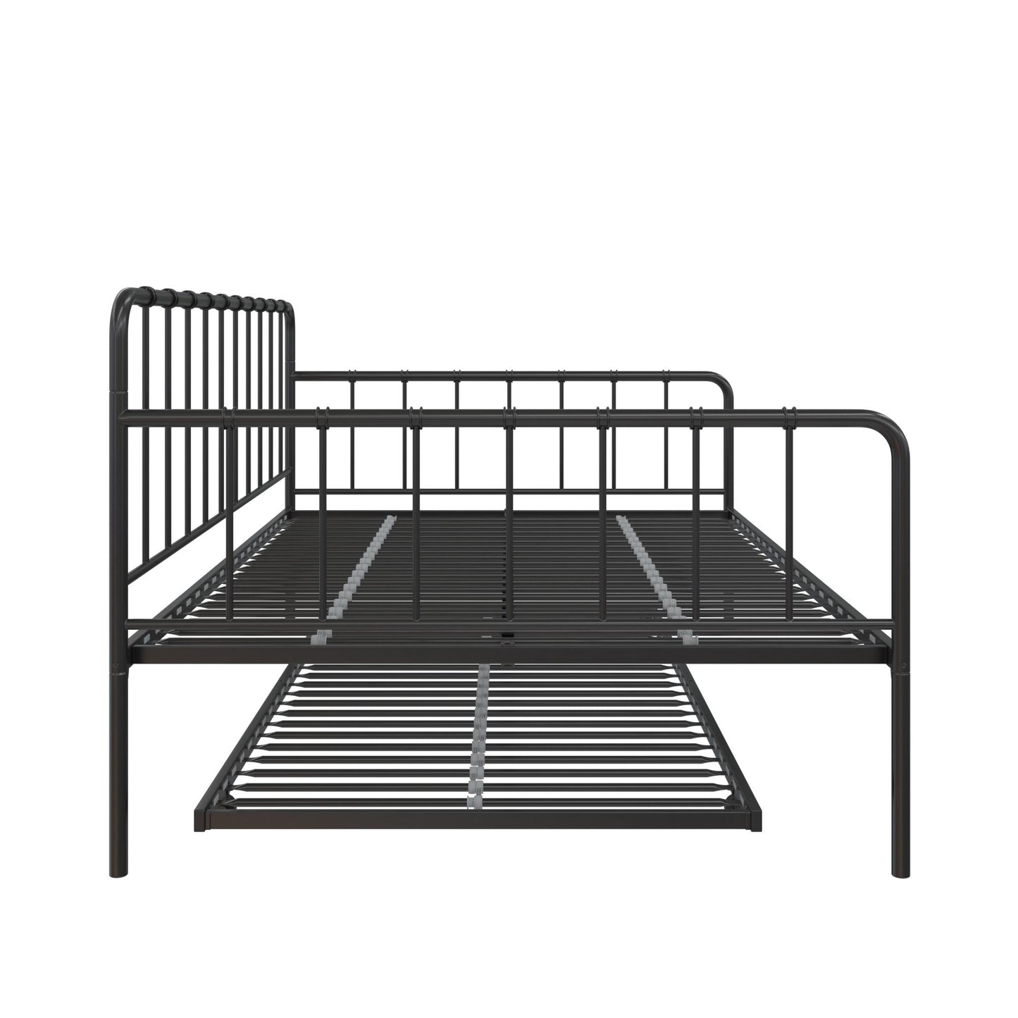 Aaron Metal Twin Daybed and Twin Trundle Set - Black - Full