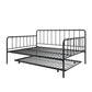 Aaron Metal Twin Daybed and Twin Trundle Set - Black - Full